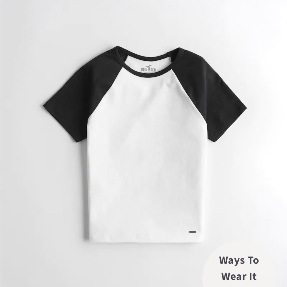 HOLLISTER BASEBALL BABY TEE